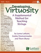 Developing Virtuosity, Book 2 Violin string method book cover